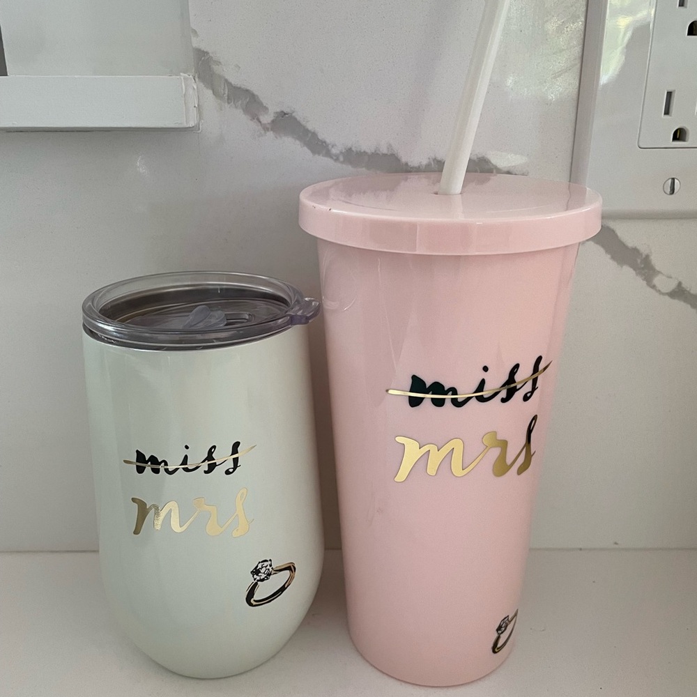 Kate Spade 'Miss to Mrs' Tumbler Set